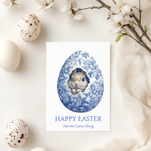 Tarjeta de Feliz Pascua Toile De Jouy