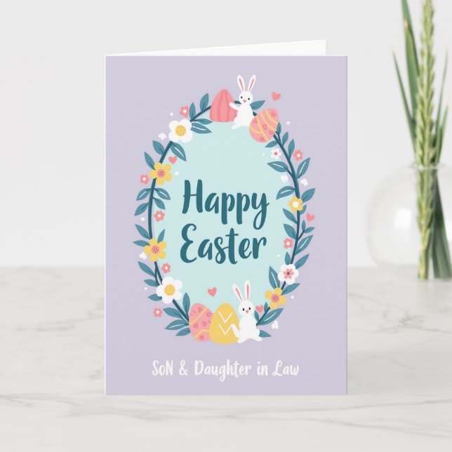 Tarjeta de Feliz Primavera de Oro Falso (Anverso)