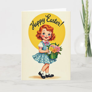 Tarjeta de Feliz Primavera Niña