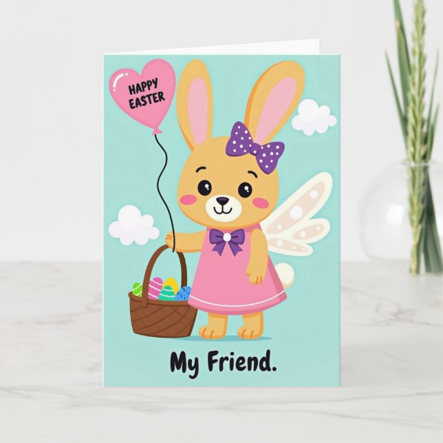 Tarjeta de Feliz Primavera para Mi Amigo (Anverso)
