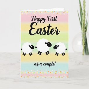 Tarjeta de Feliz Primera Pascua para Parejas