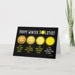 TARJETA DE ¡FELIZ SOLSTICIO DE INVIERNO!