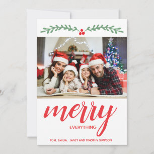 Tarjeta de Feliz Todo Xmas Navidad Foto Saludo