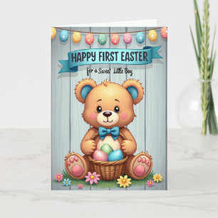 Tarjeta de felpa para primera celebración