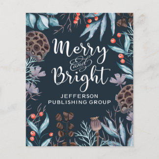 Tarjeta de feriado de Berry y Bright para el presu
