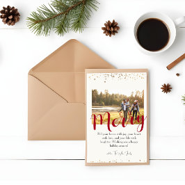 Tarjeta de feriado de Merry