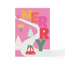 Tarjeta de feriado de Merry