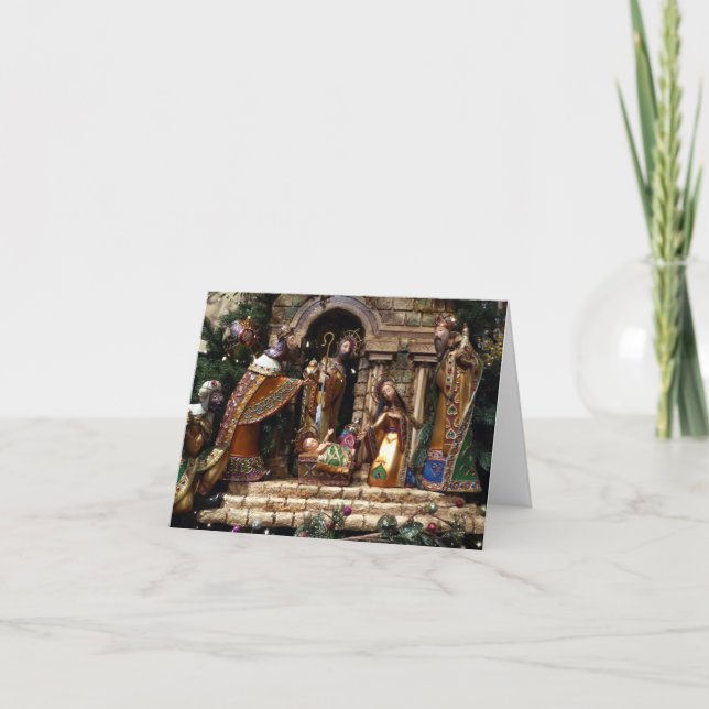 Tarjeta de feriado para Navidades de la escena de  (Anverso)