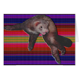 Tarjeta de Ferret de baile