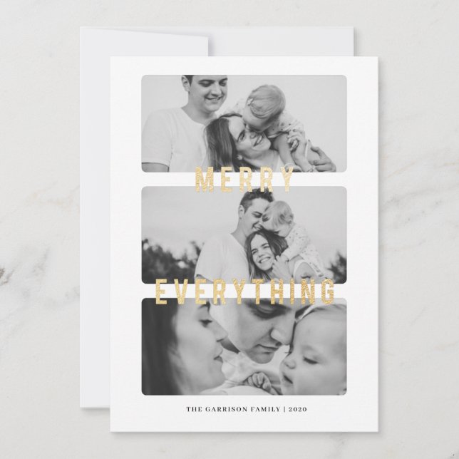 Tarjeta de ferry Everything Relieve metalizado dor (Anverso)