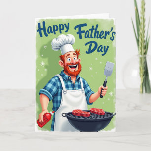 Tarjeta de Festín del Día del Padre Chef