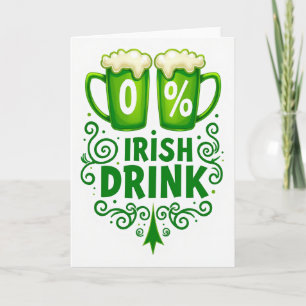 Tarjeta de Festividad de Bebida Irlandesa 00