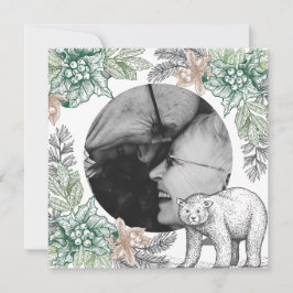 Tarjeta de festividad de foto de fiolismo rústico 