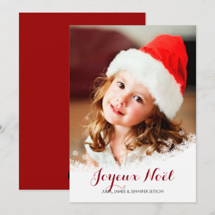Tarjeta de festividad de foto de nieve