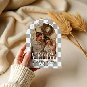 Tarjeta de festividad de fotos de arcos de tablero