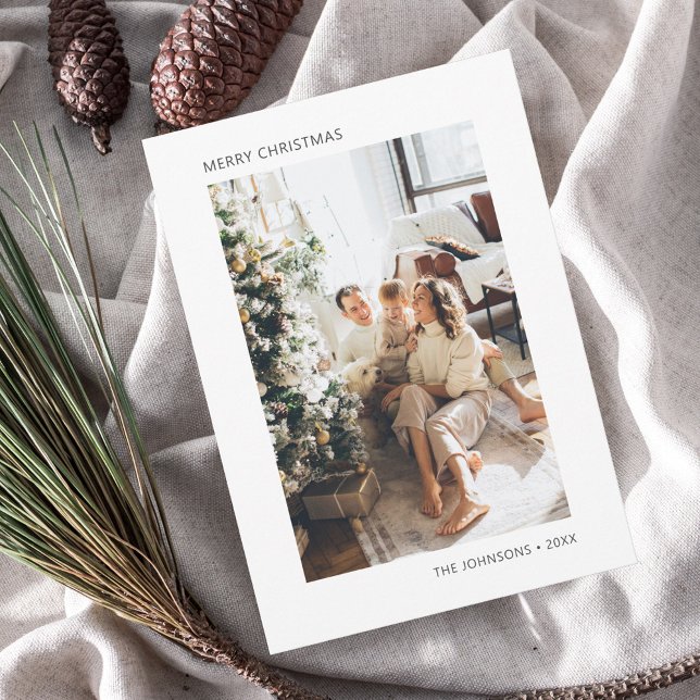 Tarjeta de festividad de fotos simple de navidad (Subido por el creador)