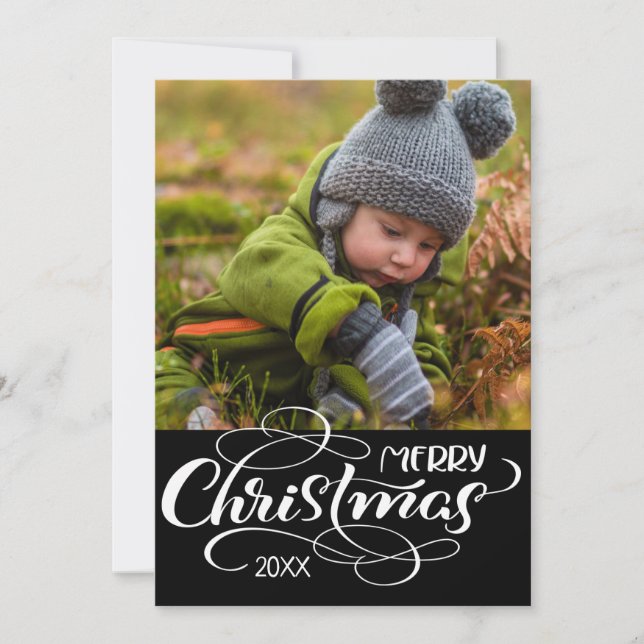 TARJETA DE FESTIVIDAD DE LA FOTO | Feliz cumpleaño (Anverso)