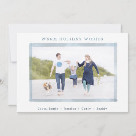 TARJETA DE FESTIVIDAD DE LA FOTO| Navidades de pla