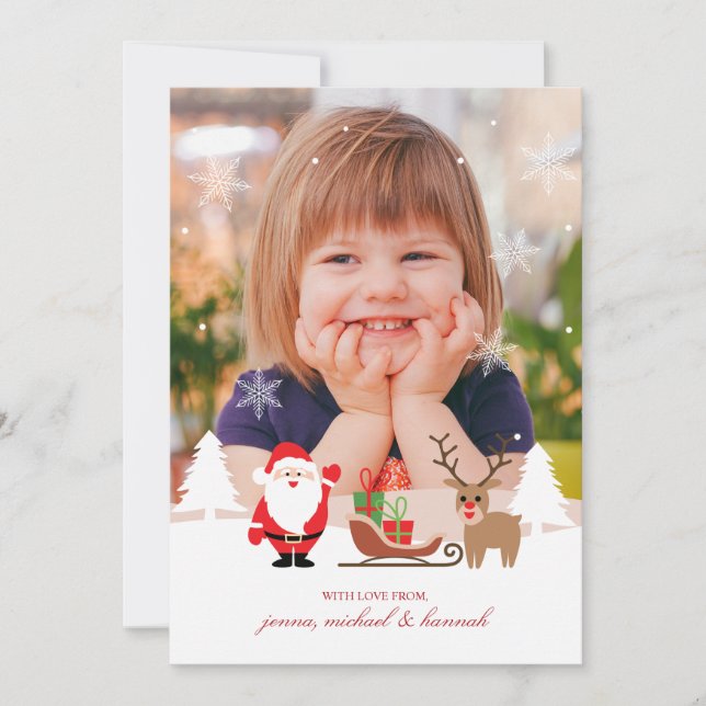 TARJETA DE FESTIVIDAD DE LA FOTO | Verificación de (Anverso)