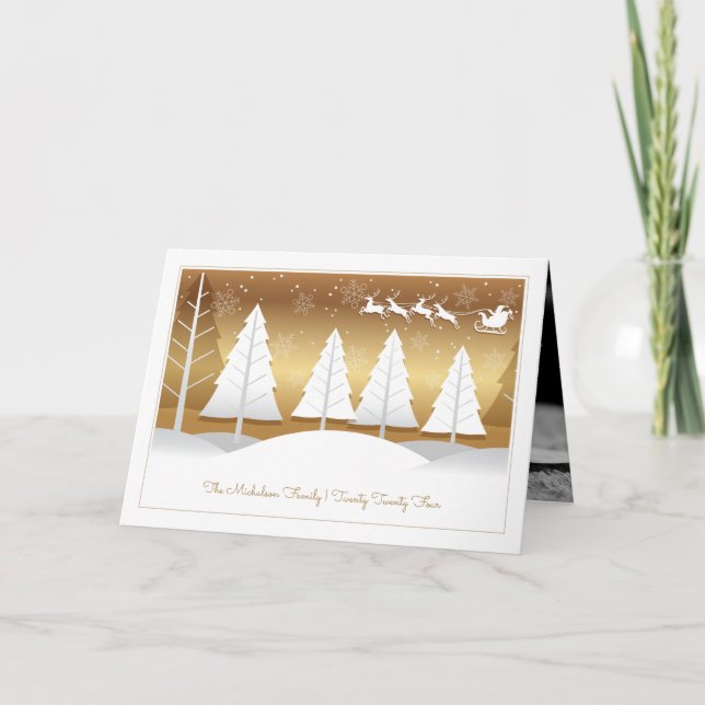 TARJETA DE FESTIVIDAD DE LA FOTO | Vuelo de Golden (Anverso)