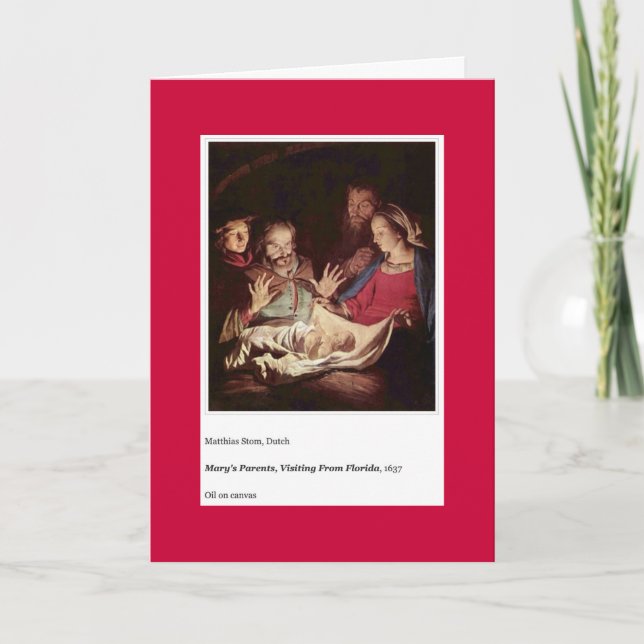 TARJETA DE FESTIVIDAD DE LOS PADRES DE MARY (Anverso)