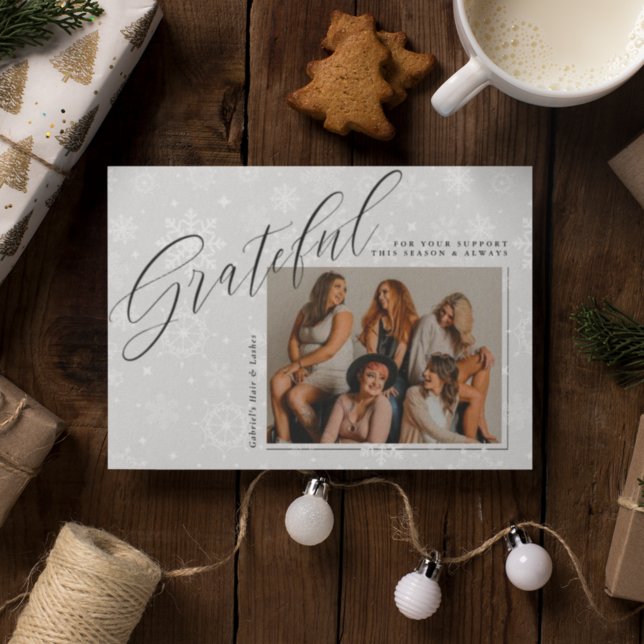 TARJETA DE FESTIVIDAD DE NEGOCIOS Añadir su foto (Subido por el creador)