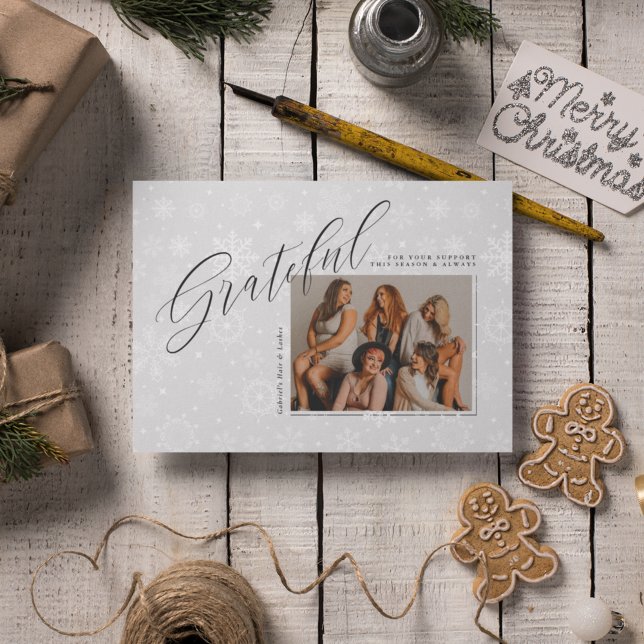 TARJETA DE FESTIVIDAD DE NEGOCIOS Añadir su foto (Subido por el creador)