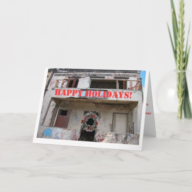 TARJETA DE FESTIVIDAD DE NUEVA YORK SLUMLORD! (Anverso)