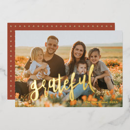 Tarjeta de festividad de Relieve metalizado dorado