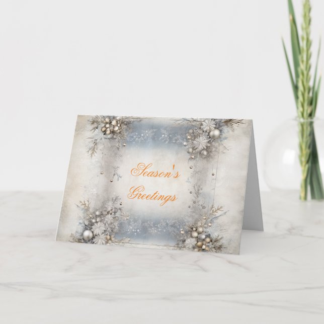 TARJETA DE FESTIVIDAD DE SILVER BELLS (Anverso)