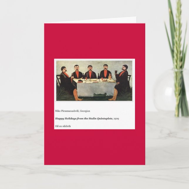 TARJETA DE FESTIVIDAD DE STALIN QUINTUPLETS (Anverso)