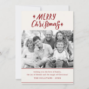 Tarjeta de festividad fotográfica de Feliz Navidad