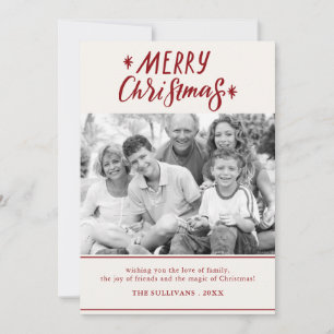Tarjeta de festividad fotográfica de Feliz Navidad