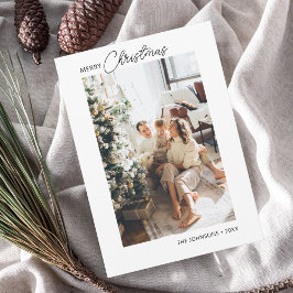 Tarjeta de festividad fotográfica de navidad