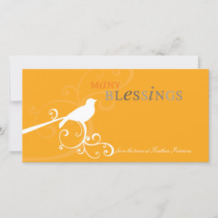 TARJETA DE FESTIVIDAD MODERNA: whimsicalbird 4A