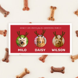 Tarjeta de festividad para Navidades de Mascotas d
