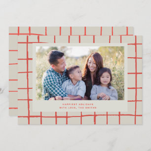 Tarjeta de festividad roja de fotos cúrcuta con co