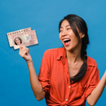 Tarjeta de fidelidad 10 Punch Crown Rosa Gold QR P