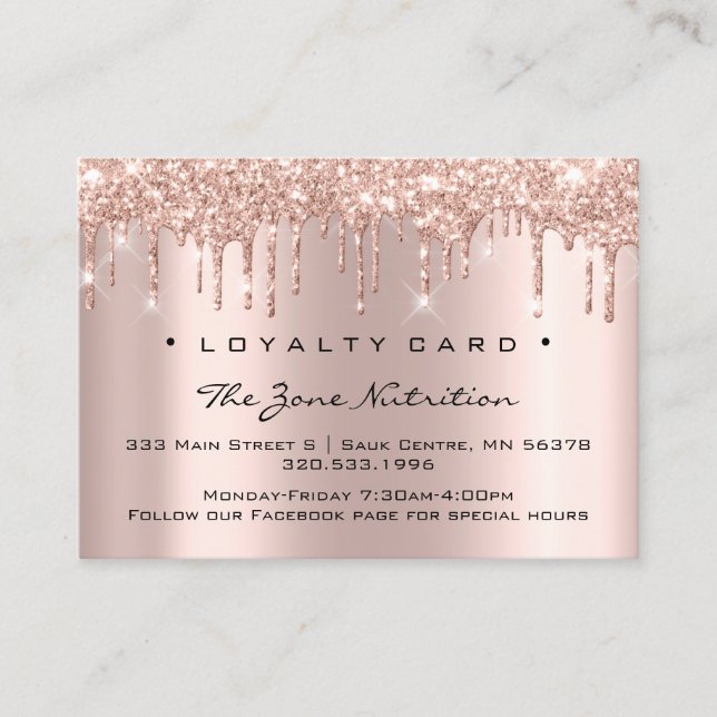 Tarjeta de fidelidad 6 Rosa de hierbas para la nut (Anverso)