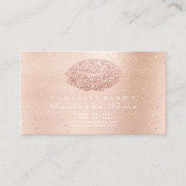 Tarjeta de fidelidad 6 Salón de belleza Corazones 