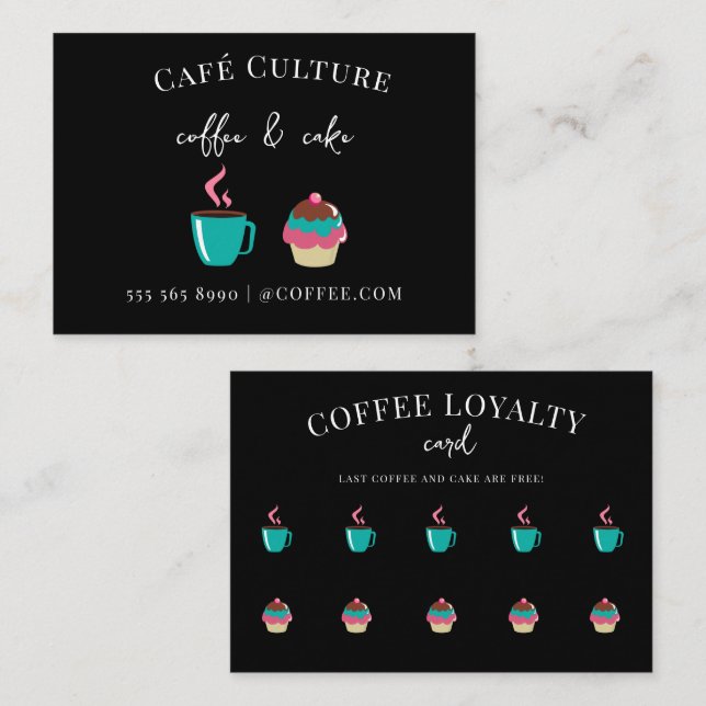 Tarjeta de fidelidad al café (Anverso / Reverso)