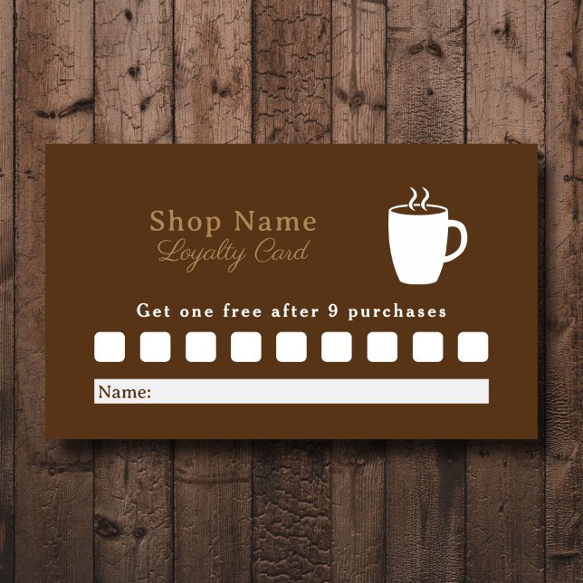 Tarjeta de fidelidad al café (Coffee Loyalty Card)
