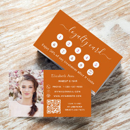 Tarjeta de fidelidad comercial de fotos de código 