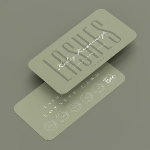 Tarjeta de fidelidad con el logotipo de sage del a