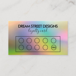 Tarjeta de fidelidad con logotipo de personalizado