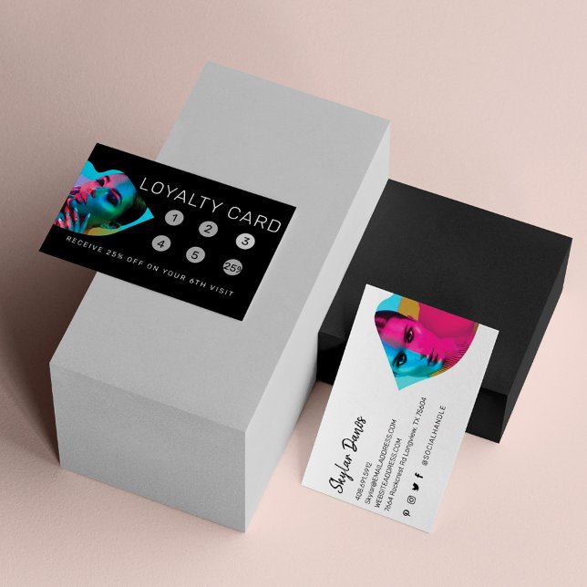 Tarjeta de fidelidad de artista moderna de marco f (Subido por el creador)