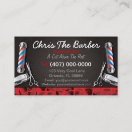 Tarjeta de fidelidad de Barbershop (barra de barbe
