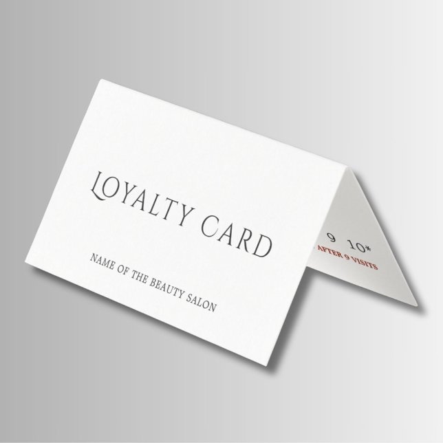 Tarjeta de fidelidad de belleza elegante minimalis (Subido por el creador)