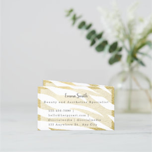 Tarjeta de fidelidad de belleza y salón