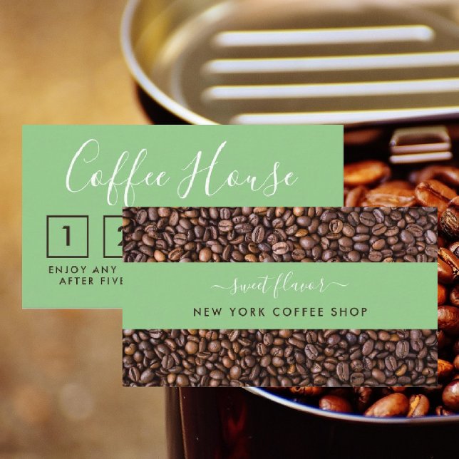 Tarjeta de fidelidad de cafetería - Café Bean Stri (Subido por el creador)